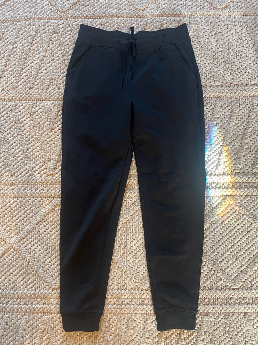 Women’s Black Jogger Pants - Casual Drawstring Sweatpants